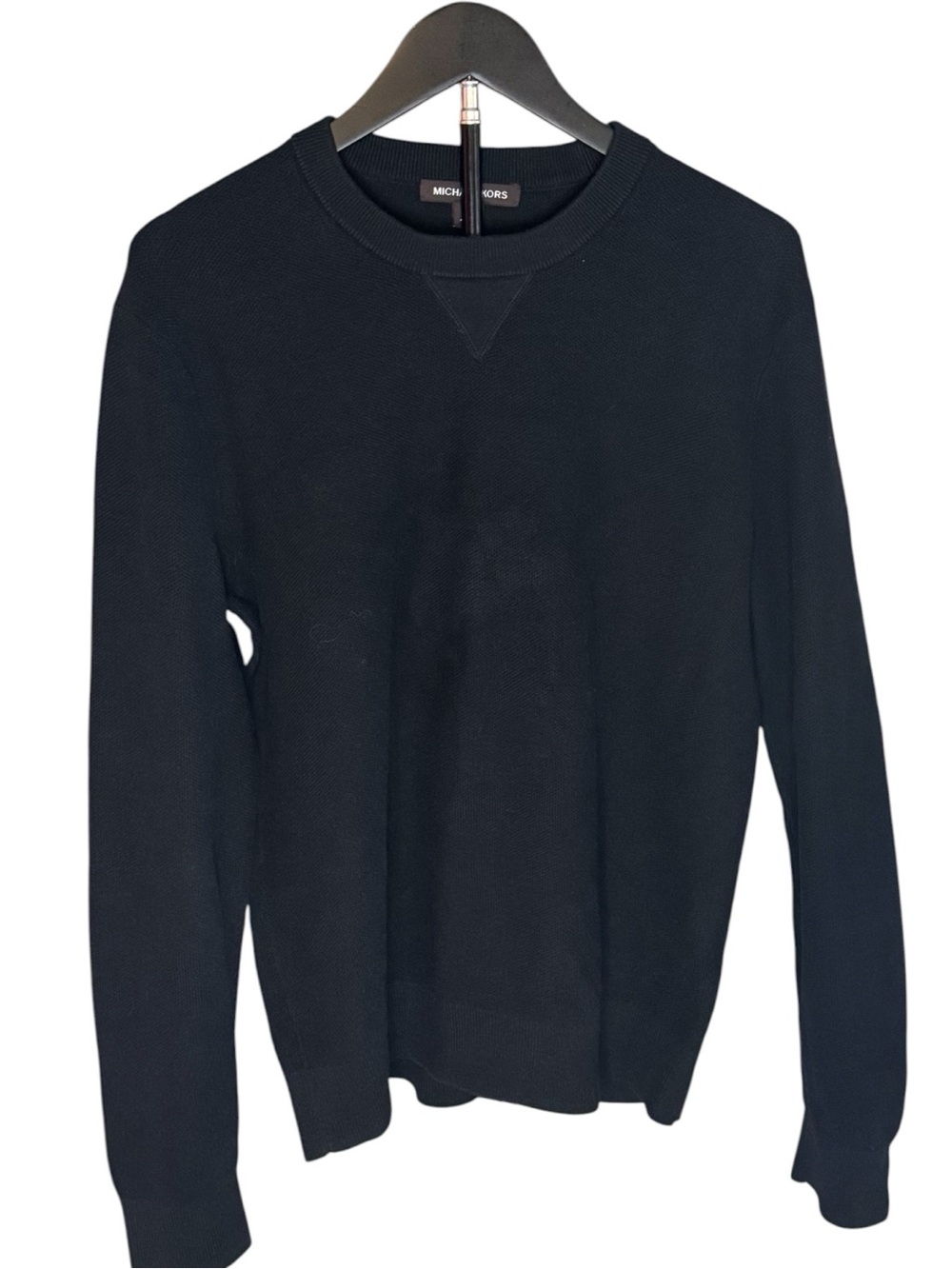 Michael Kors Men's Black Crewneck Pullover Sweater